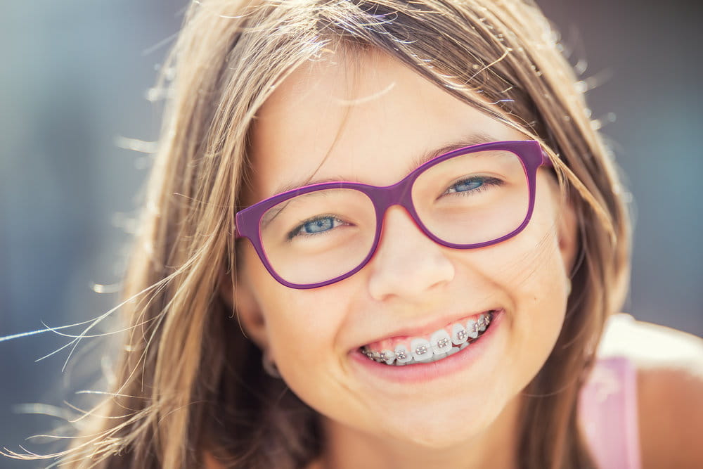 Happy Girl with Braces