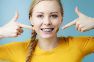 Girl with braces