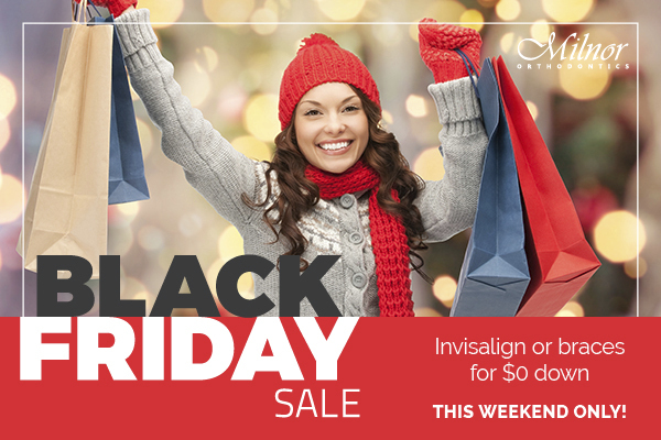 $0 down on braces or Invisalign for Black Friday 2019