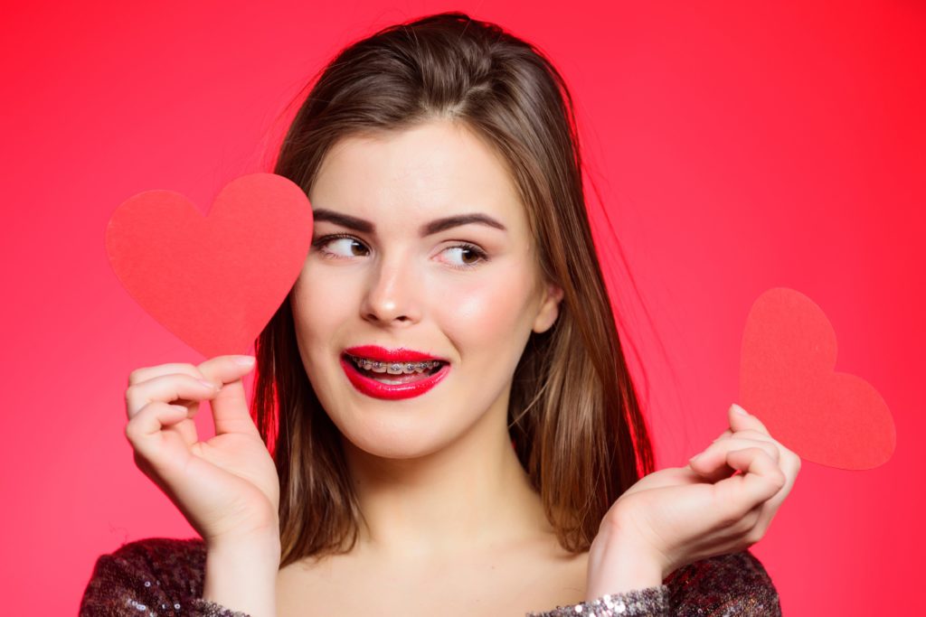 You can still have a fun valentine's day with braces and invisalign